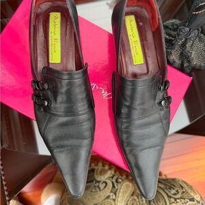 Matteo Piozzi Black Women's Slip-On Loafers